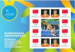 China 2016 The Chinese Team Gold Medalist Of Game Of The XXXI Olympic Game Men's 3m Springboard Sheet - Duiken