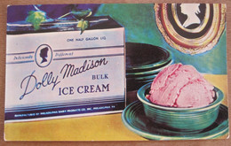 DOLLY MADISON ICE CREAM ADVERTISING MARKETING CARD USA UNITED STATES POST ANSICHTSKARTE CARTOLINA POSTCARD PC STAMP - Death Valley