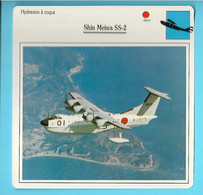 FICHE AVION---hydravion à Coque--JAPON--SHIN MEIWA SS2--voir 2 Scans - Vliegtuigen