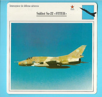 FICHE AVION--intercepteur De Défense Aérienne--URSS--SUKHOI SU-22  FITTER---voir 2 Scans - Vliegtuigen