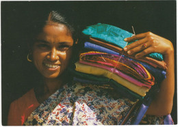 Bangladesh - Young Womean With Silk Fabrics - (St. Doen, Amsterdam) - Bangladesh
