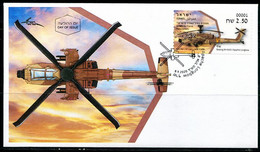 XB1985 Israel 2020 Advanced Weapons Apache Helicopter FDC - Ungebraucht (ohne Tabs)