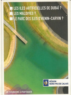 Nord Pas De Calais-lens-lievin-carvin- Le Parc Des Iles--carte Pub-cpm - Nord-Pas-de-Calais