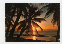 CPM:  BORA-BORA - COUCHER DE SOLEIL DANS L'OCEAN PACIFIQUE - - Polynésie Française
