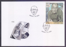 CZECH REPUBLIC 2020 FDC - Film Actor Vlastimil Brodsky, Hologramm First Day Cover - FDC