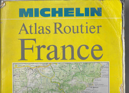 ATLAS ROUTIER MICHELIN  FRANCE 1987 - Maps/Atlas