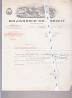 Entête BRASSERIE  De Haecht    1952 - Lebensmittel