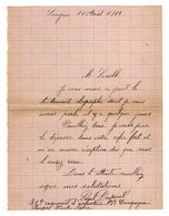VP17.865 - MILITARIA - LANGRES 1913 - Lettre Du Soldat Paul DUPONT Au 21 ème Régiment D'Infanterie - Documenti