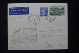 FRANCE - Cachet De L 'Inauguration De L 'Aérogare Du Bourget Sur Enveloppe Par Avion Pour Nice En 1937 - L 82590 - 1960-.... Covers & Documents