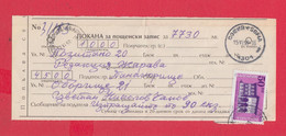 113K160 / Bulgaria 1998 Form ??? - Invitation - Postal Money Order 50 Lv. Old House Koprivshtitsa ,Panagyurishte - Sofia - Covers & Documents