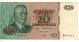 FINLAND   10 Markkaa   P111      1980   Juho Kusti Paasikivi On Front  -  Arms On Back - Finlandia