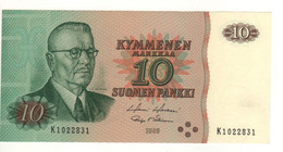 FINLAND   10 Markkaa   P111      1980   Juho Kusti Paasikivi On Front  -  Arms On Back  UNC - Finlandia