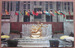 ROCKEFELLER CENTER LOWER PLAZA NEW YORK USA UNITED STATES CARD ANSICHTSKARTE CARTOLINA POSTCARD PC STAMP - Lake George