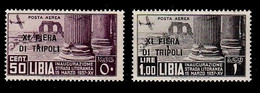 (004) Italie / Italy / Libya  Tripolis 1937 Fair Air Mail Stamps / Mustermesse ** / Mnh  Michel 87-88 - Libye