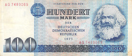 100 Mark Staatsbank Der DDR 1975 VF/F (III) - 100 Mark
