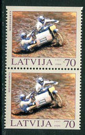 LATVIA 2003 Motocross Booklet Pair MNH / **.  Michel 599 Do-u - Lettonie
