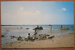 DENNIS CAPE COD MASS BEACH SEA SUMER FUN SUN USA UNITED STATES CARD ANSICHTSKARTE CARTOLINA POSTCARD PC STAMP - Cape Cod