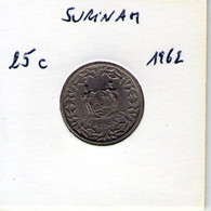 Surinam. 25 Cents 1962 - Suriname 1975 - ...
