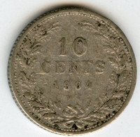 Pays-Bas Netherland 10 Cents 1904 Argent KM 136 - 10 Cent