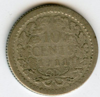 Pays-Bas Netherland 10 Cents 1911 Argent KM 145 - 10 Cent