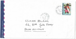 Polynésie Française - Ile De Tahiti - Centre Avion FAA - 6 Mars 1993 - Lettre Pour La France - Used Stamps