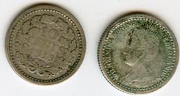 Pays-Bas Netherland 10 Cents 1919 Argent KM 145 - 10 Cent