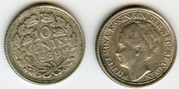 Pays-Bas Netherland 10 Cents 1939 Argent KM 163 - 10 Cent