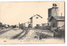 CPA 83 Le Pradet La Gare Et Le Train Tramway - Le Pradet