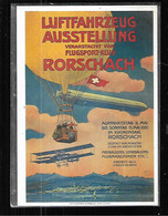 St004752 Repro En Cpm Affiche Aviation , Ballon à Gaz  Et Dirigeable Zeppelin Rorschach 1910 - Luchtschepen