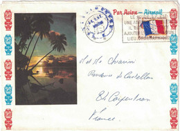 Tahiti - Poste Aux Armées - Lettre Avion Pour La France - 19 Janvier 1971 - Tahití