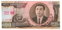 KOREA NORTH	100	WON	1992	P43	UNC	SPECIMEN		.CV. - Corée Du Nord