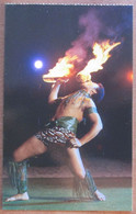 UNITED STATES USA HAWAI FIRE KNIFE DANCER POLYNESIAN PARADISE POSTCARD PICTURE CARTOLINA ANSICHTSKARTE PHOTO CARD - Maui