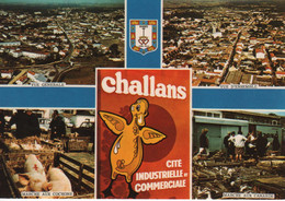 N°204 CHALLANS - Carte Multivues: Cité Industrielle Et Commerciale - Challans