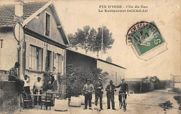 Fin D'oise-Conflans Sainte Honorine        78    Ile Du Bac. Restaurant Ogereau                  (voir Scan) - Conflans Saint Honorine