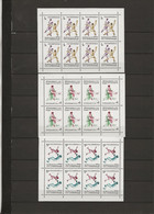 RUSSIE -J.O.BARCELONNE N° 5952 A 5954 EN 3 PETITES FEUILLES DE 8 TIMBRES -NEUF SANS CHARNIERE -1992 -COTE : 20 € - Blocchi & Fogli