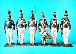 ► Carte Postale  Figurine En Plomb  Jouet Doll Bayerische Infanteristen   Tambour - Loden Soldaatjes