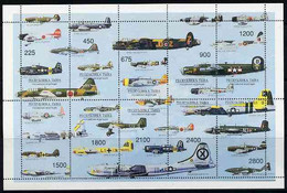 Touva 1997 Aircraft Perf Sheetlet Containing Complete Set Of 10 Values Unmounted Mint - Toeva