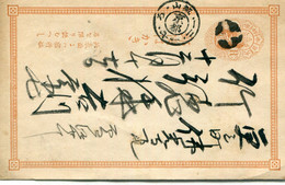 PRECURSEUR - EMPIRE Du JAPON - JAPANESE POST : Entier Postal Bistre - Covers & Documents
