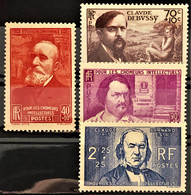 FRANCE 1939 - MNH - YT 436-439 - Pour Les Chômeurs Intellectuels - Complete Set! - Nuevos