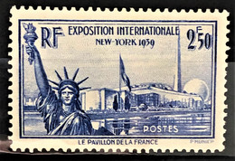 FRANCE 1939 - MLH - YT 426 - Exposition Internationale New York 1939 - Neufs