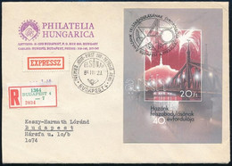 1985 Felszabadulás II. Vágott Blokk Futott FDC-n, Sorszám és "Magyar Posta" Felirat Nélkül, Kartonpapíron, A Szakirodalo - Other & Unclassified