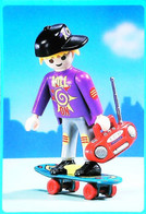 ► Playmobil Skateur Skate  Lecteur Cd Portable - Jeux Et Jouets