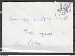 Brief Van Izel Naar Arlon - 1970-1980 Elström