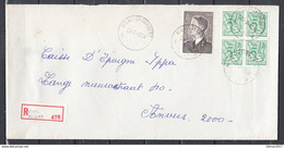 Aangetekende Brief Van Mont St Guibert Naar Anvers - 1970-1980 Elström