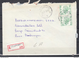 Aangetekende Brief Van Nieuwpoort C1C Naar Antwerpen - 1970-1980 Elström