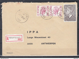 Aangetekende Brief Van Wiekevorst Naar Antwerpen - 1970-1980 Elström