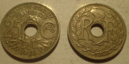 1937 - France - 25 CENTIMES, Lindauer, KM 867a, Gad 380 - 25 Centimes