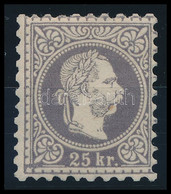 * 1867 25kr Ibolya, Eredeti Gumi, Szép Szín / Violet, With Original Gum. Certificate: Strakosch - Autres & Non Classés