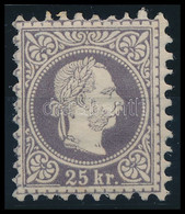 * 1867 25kr Lila, Eredeti Gumi, Szép Szín / Purple, With Original Gum. Certificate: Strakosch - Autres & Non Classés