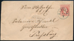 1869 5kr Díjjegyes Boríték / PS-cover, Kék / Blue "GATTAJA" -"DETTA" - "POZSONY" - Autres & Non Classés